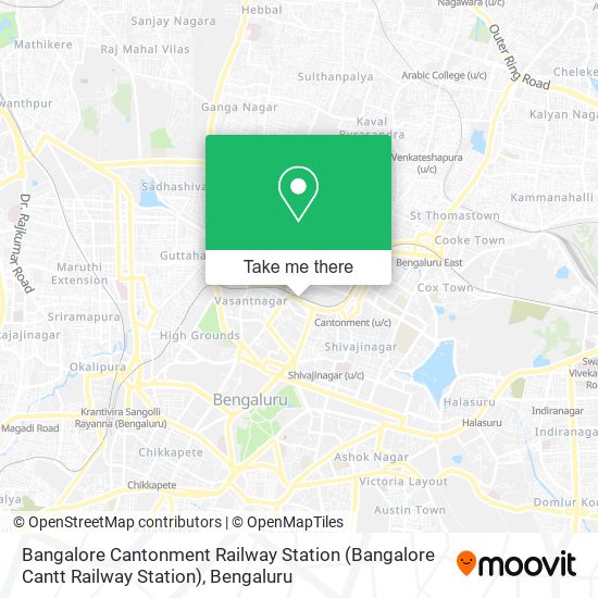 Bangalore Cantonment Railway Station map