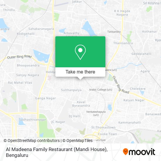 Al Madeena Family Restaurant (Mandi House) map