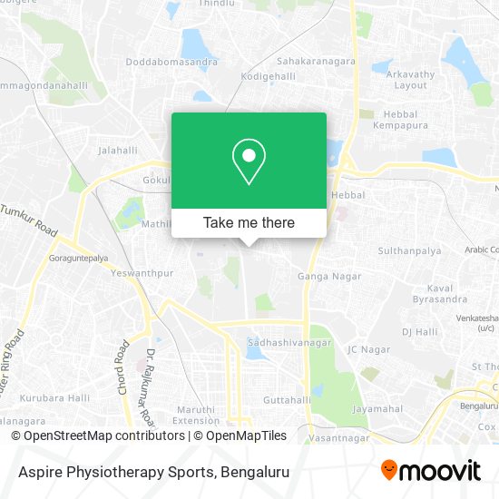 Aspire Physiotherapy Sports map