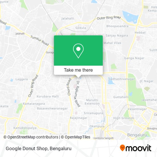 Google Donut Shop map