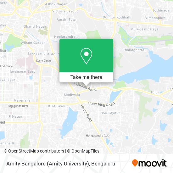 Amity Bangalore (Amity University) map
