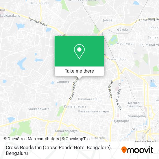 Cross Roads Inn (Cross Roads Hotel Bangalore) map