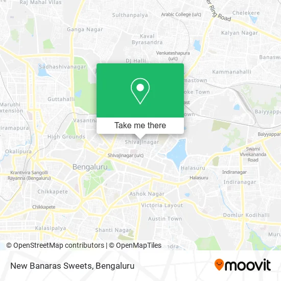 New Banaras Sweets map