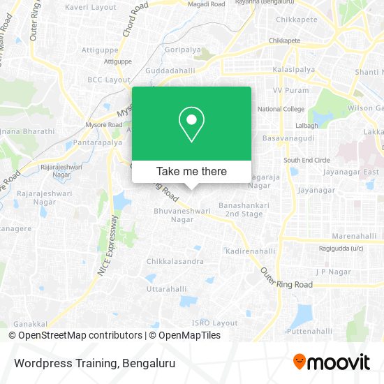 Wordpress Training map