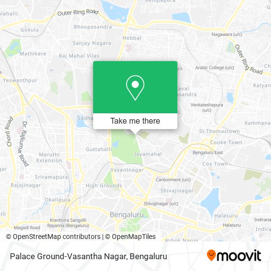 Palace Ground-Vasantha Nagar map