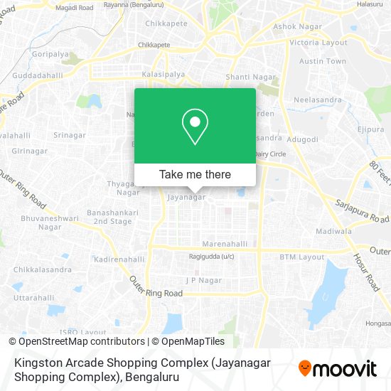 Kingston Arcade Shopping Complex (Jayanagar Shopping Complex) map