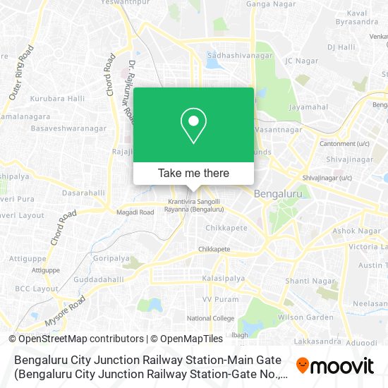 Bengaluru City Junction Railway Station-Main Gate map