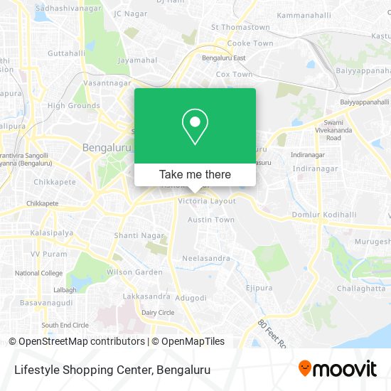 Lifestyle Shopping Center map