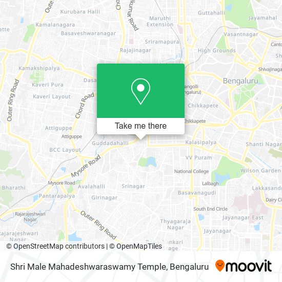 Shri Male Mahadeshwaraswamy Temple map
