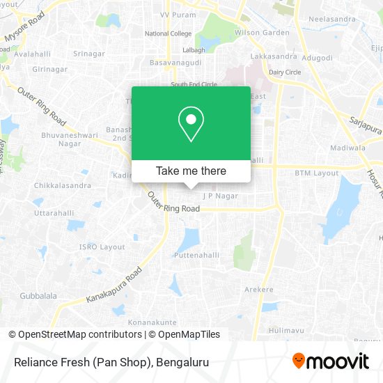 Reliance Fresh (Pan Shop) map