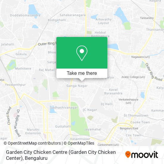 Garden City Chicken Centre map
