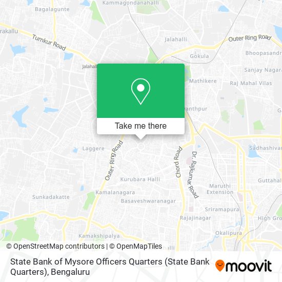 State Bank of Mysore Officers Quarters (State Bank Quarters) map