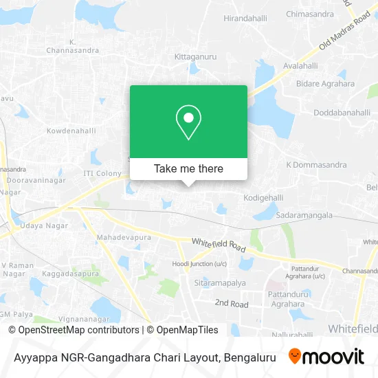 Ayyappa NGR-Gangadhara Chari Layout (Ayappa Nagar-Gangadhar Charee Leaaut) map