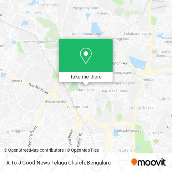 A To J Good News Telugu Church map
