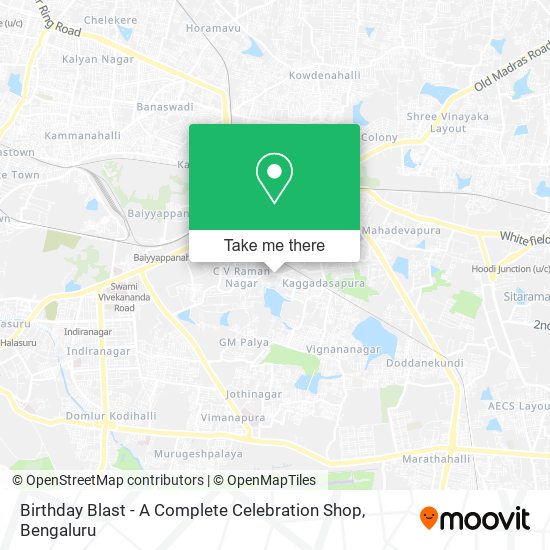 Birthday Blast - A Complete Celebration Shop map