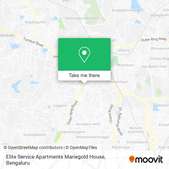 Elite Service Apartments Mariegold House map
