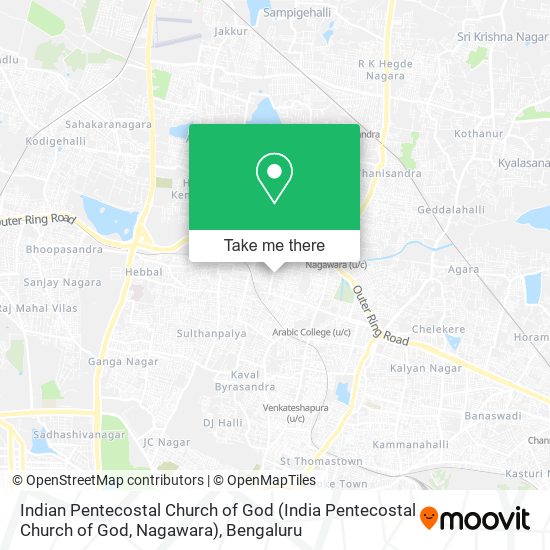 Indian Pentecostal Church of God (India Pentecostal Church of God, Nagawara) map