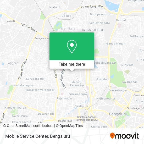 Mobile Service Center map