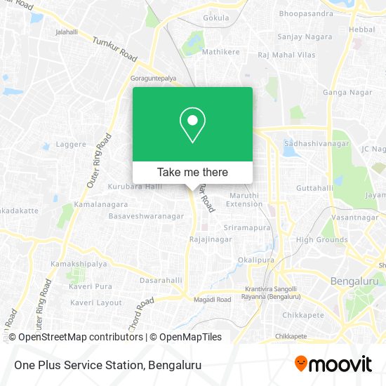 One Plus Service Station map