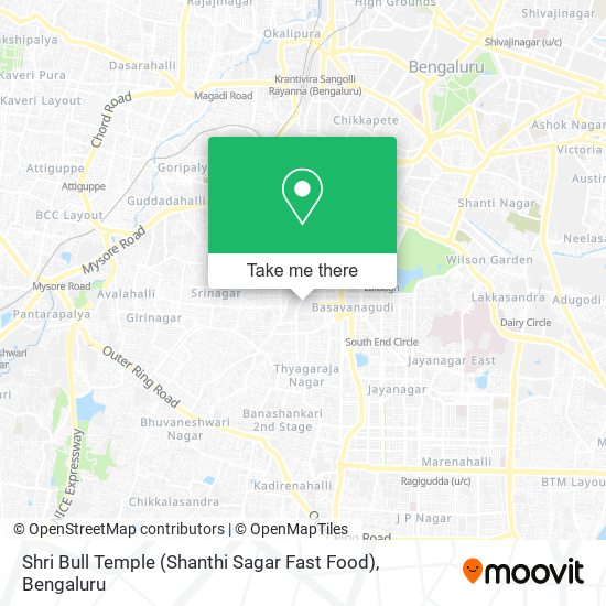 Shri Bull Temple (Shanthi Sagar Fast Food) map