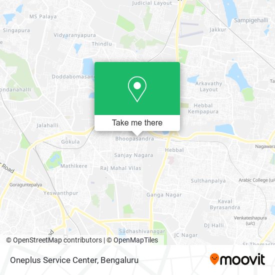 Oneplus Service Center map