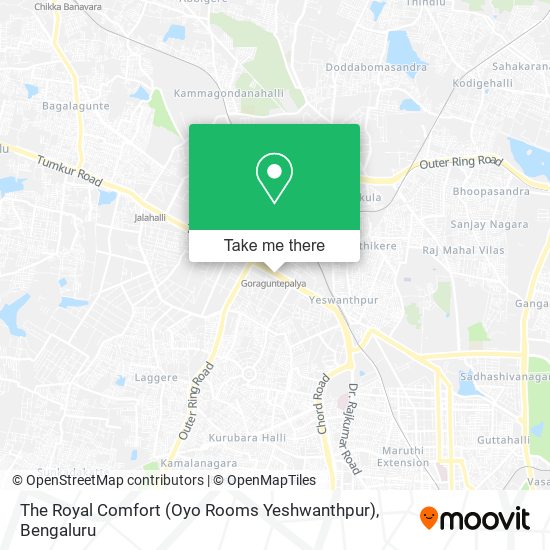 The Royal Comfort (Oyo Rooms Yeshwanthpur) map