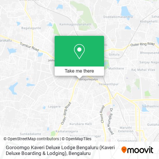 Goroomgo Kaveri Deluxe Lodge Bengaluru (Kaveri Deluxe Boarding & Lodging) map