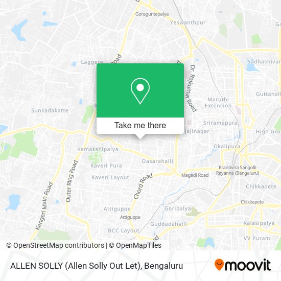 ALLEN SOLLY (Allen Solly Out Let) map