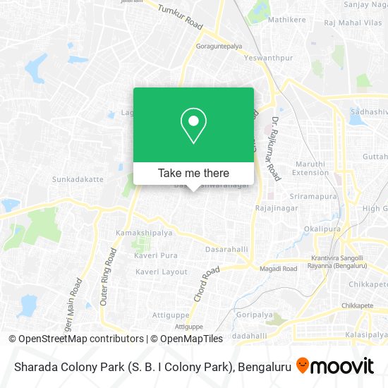 Sharada Colony Park (S. B. I Colony Park) map