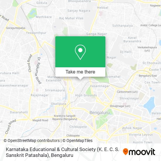Karnataka Educational & Cultural Society (K. E. C. S. Sanskrit Patashala) map