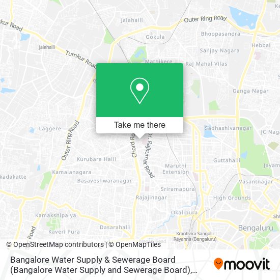 Bangalore Water Supply & Sewerage Board map