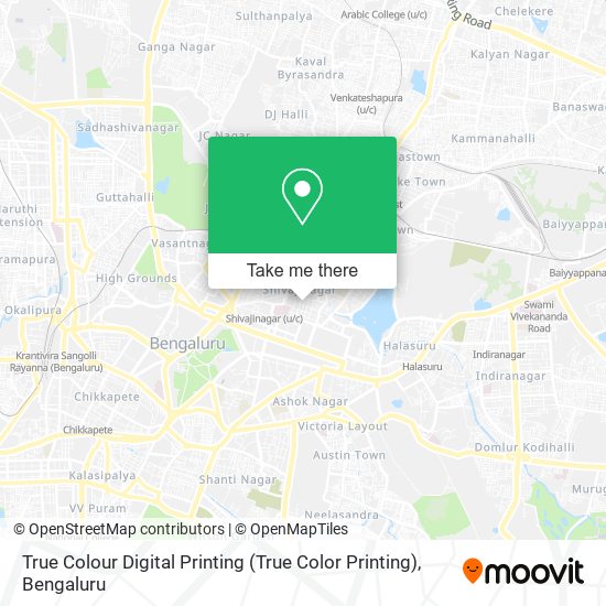 True Colour Digital Printing (True Color Printing) map