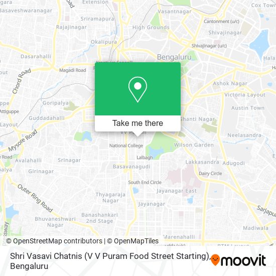 Shri Vasavi Chatnis (V V Puram Food Street Starting) map