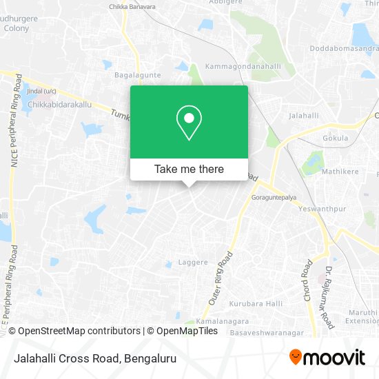 Jalahalli Cross Road map