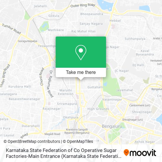 Karnataka State Federation of Co Operative Sugar Factories-Main Entrance map