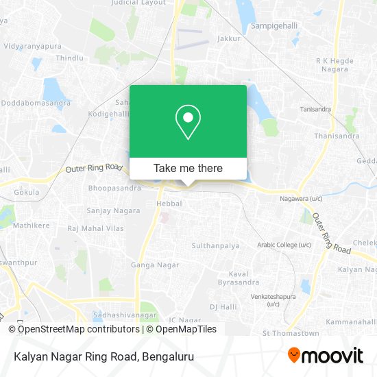 Kalyan Nagar Ring Road map