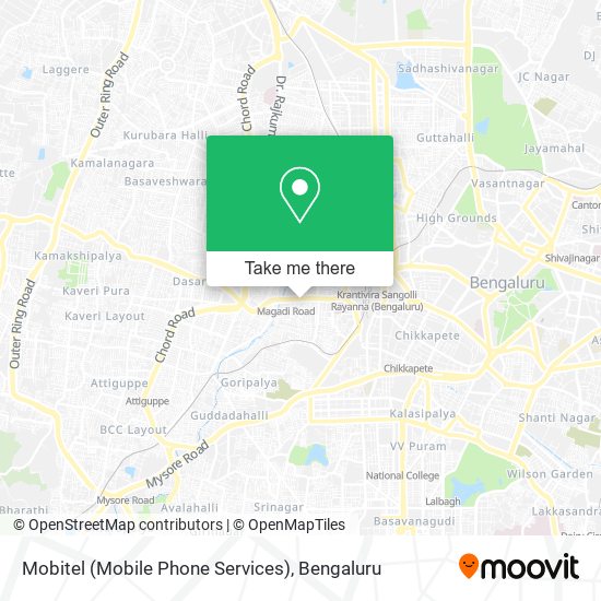 Mobitel (Mobile Phone Services) map