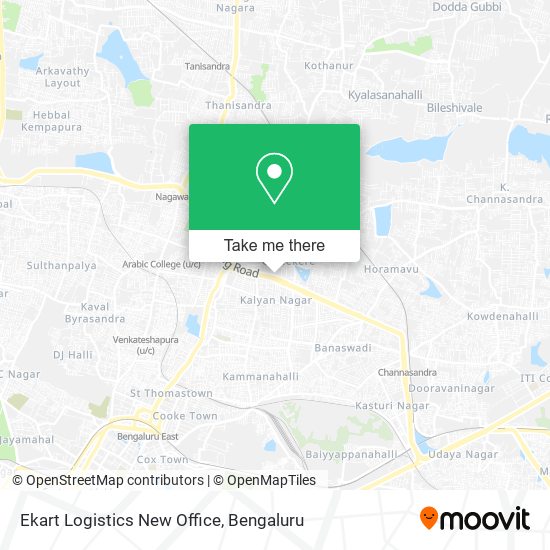Ekart Logistics New Office map