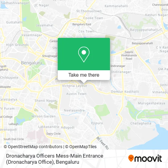 Dronacharya Officers Mess-Main Entrance map