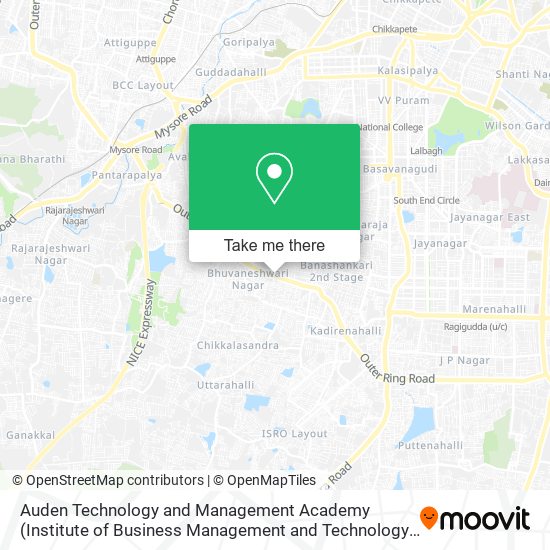 Auden Technology and Management Academy (Institute of Business Management and Technology) map