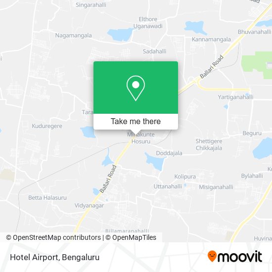 Hotel Airport map