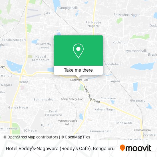 Hotel Reddy's-Nagawara (Reddy's Cafe) map
