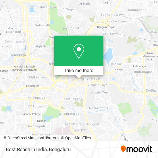 Best Reach in India map