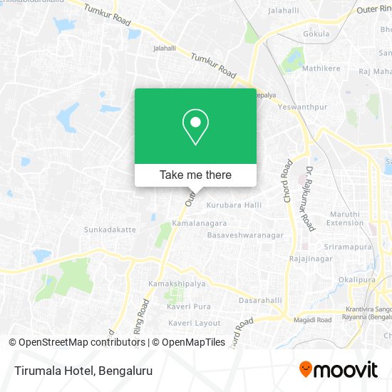 Tirumala Hotel map