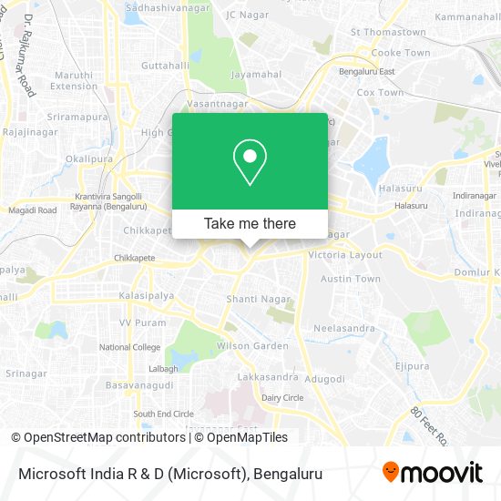 Microsoft India R & D map