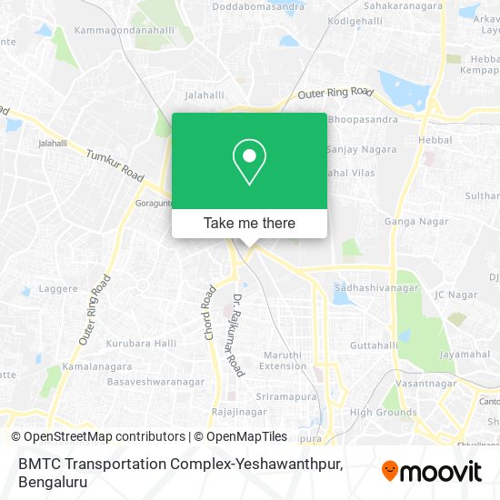 BMTC Transportation Complex-Yeshawanthpur map