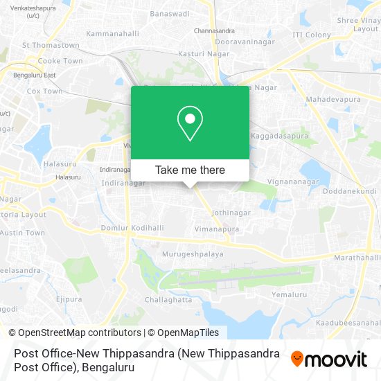 Post Office-New Thippasandra map