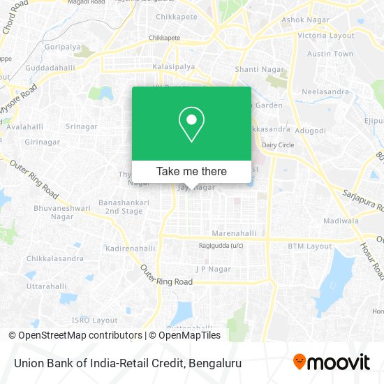 Union Bank of India-Retail Credit map