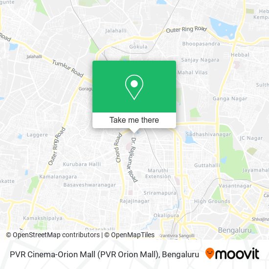 PVR Cinema-Orion Mall map