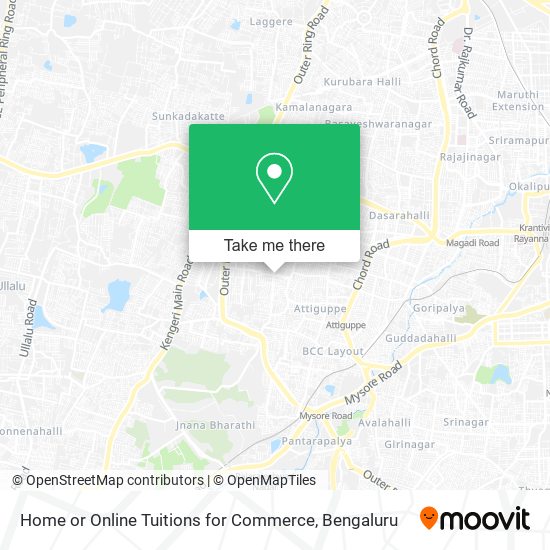 Home or Online Tuitions for Commerce map
